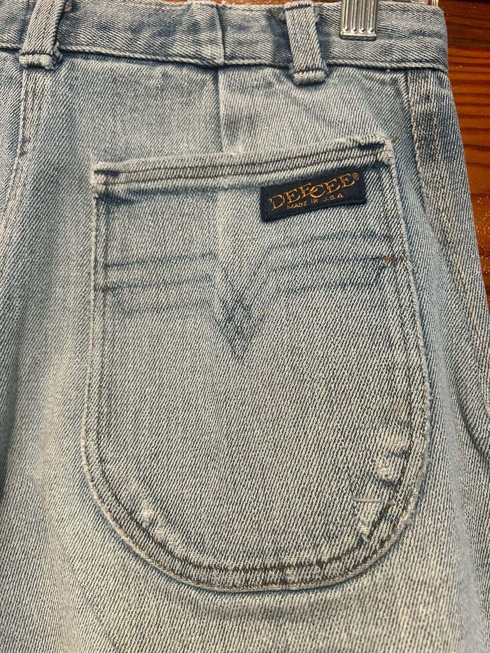 Vintage 1970s Dee Cee Made in USA High Waist Flare Leg Denim Jeans